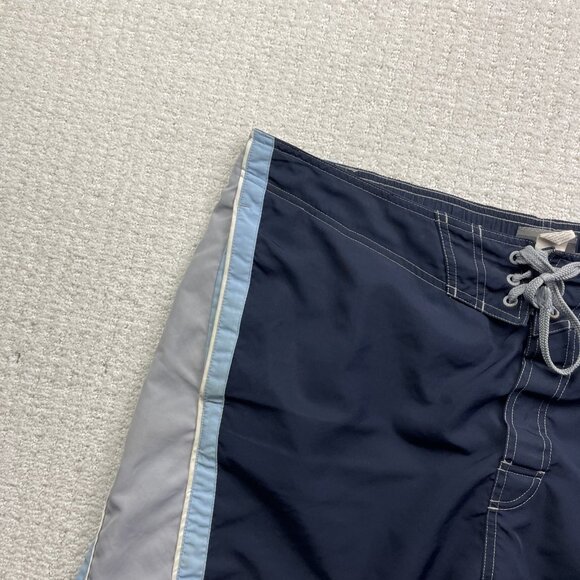 Y2K Men’s Speedo Blue / Grey Swimming Trunks Board Shorts Lined Size XL - Picture 4 of 13